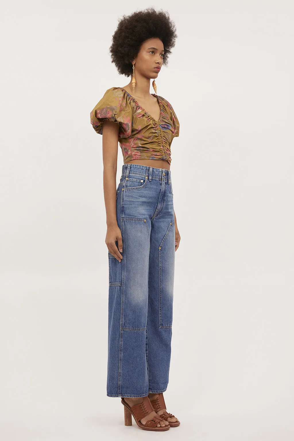 Ulla Johnson Nerida Crop Blouse Size 4