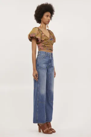 Ulla Johnson Nerida Crop Blouse Size 4