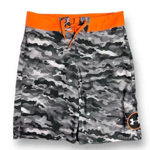Under Armour Boys Swim Trunks Size 14/16 Youth Camo Print Swimwear, 27” Waist