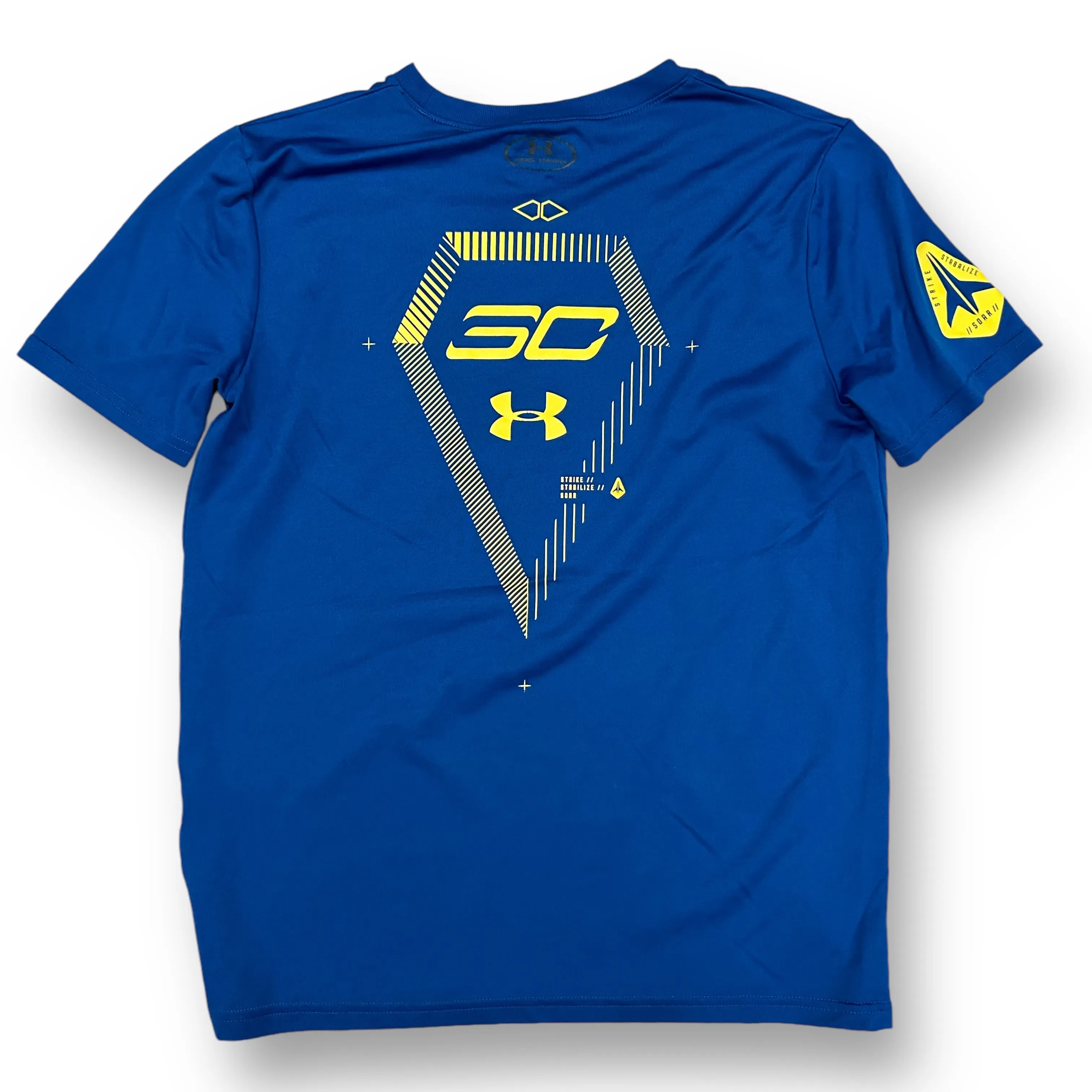 Under Armour Heatgear Youth Boys Size 12/14 YLG Royal Blue Loose Fit Tee