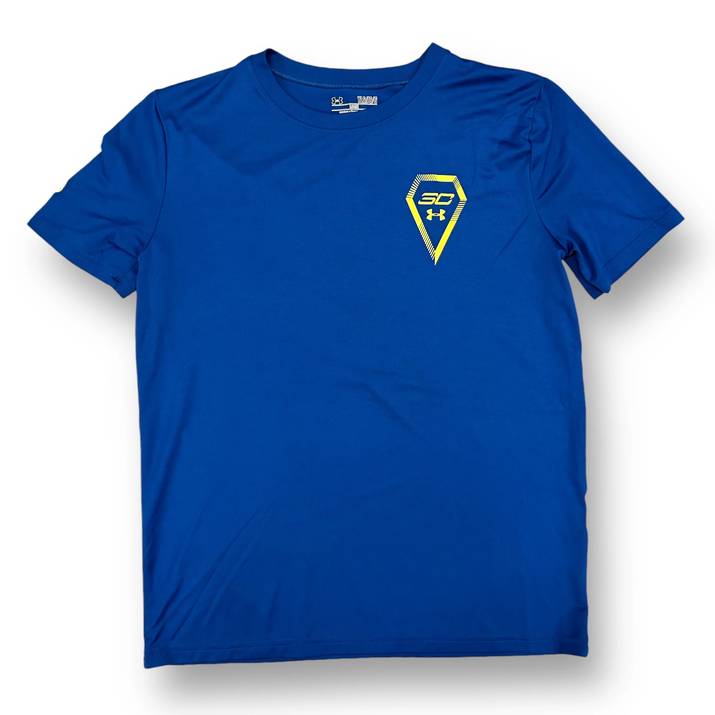Under Armour Heatgear Youth Boys Size 12/14 YLG Royal Blue Loose Fit Tee