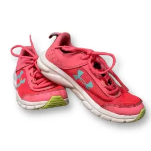 Under Armour Youth Girl Size 3.5 Pink Athletic Sneakers