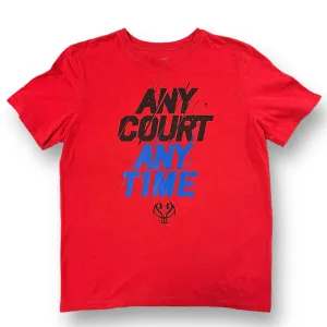 Under Armour Youth Size 14/16 YXL Red Basketball Short Sleeve Athletic Tee