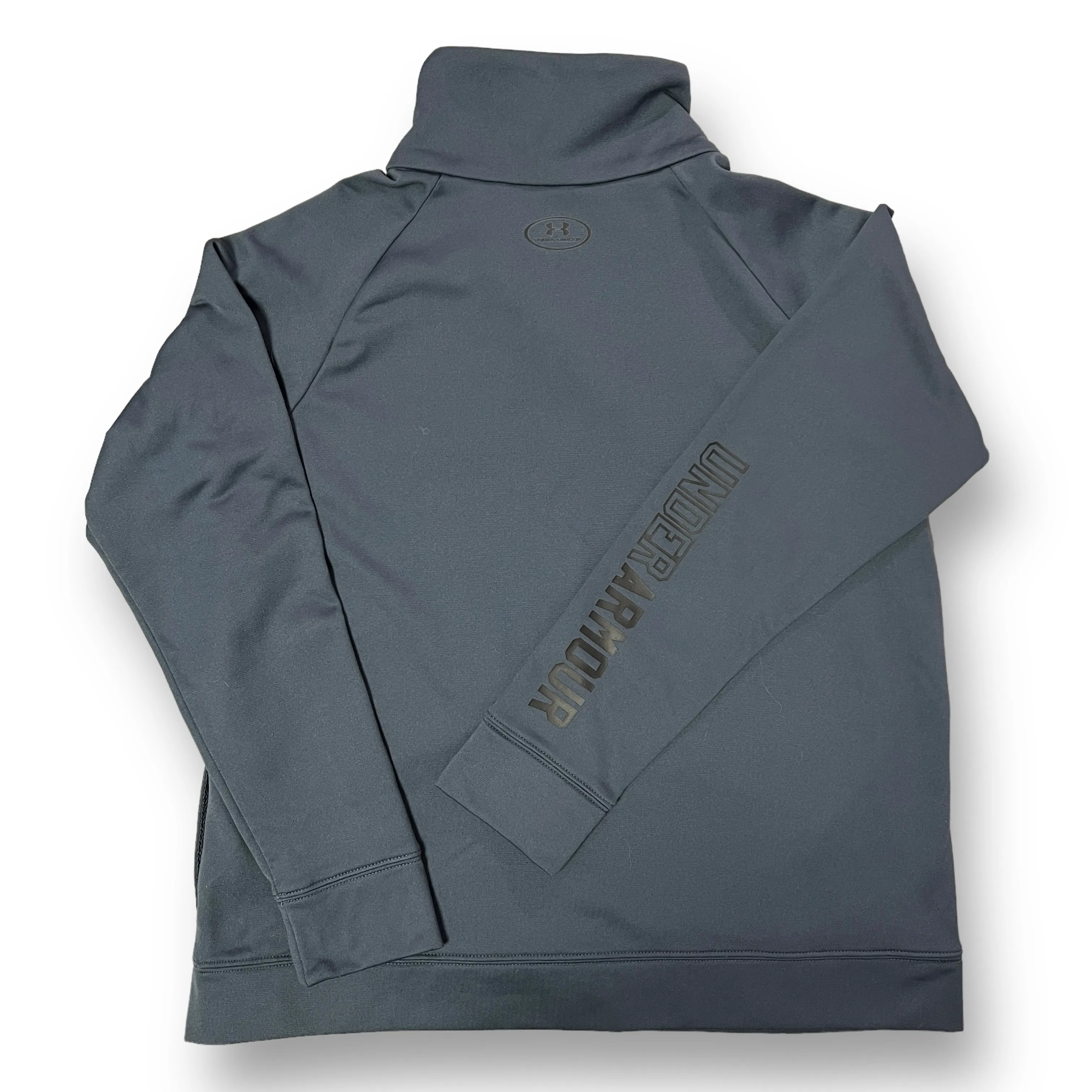 Under Armour Youth Size 14/16 Zippered Warm Up Jacket, YXL Gray