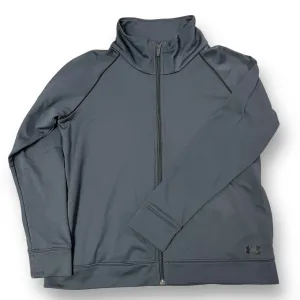 Under Armour Youth Size 14/16 Zippered Warm Up Jacket, YXL Gray