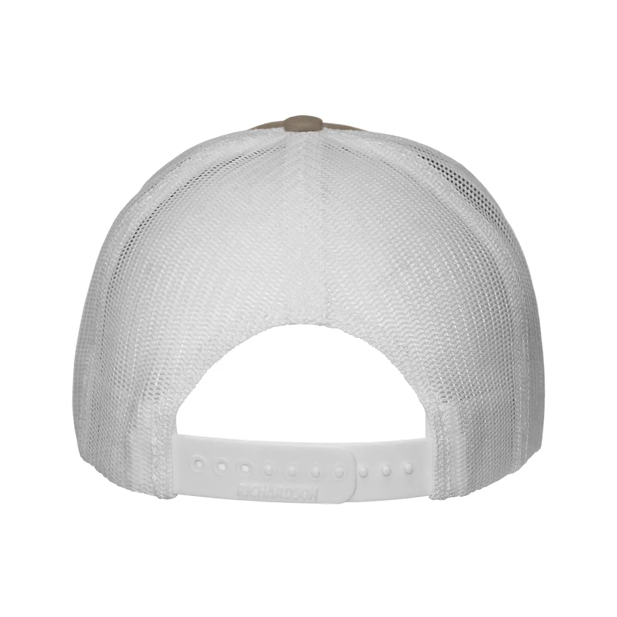 Uscape Men's Arrowhead Logo Adjustable Richardson 112 Trucker Cap - Khaki/White