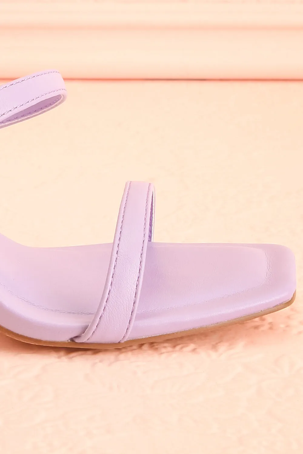 Ushuaia Lilac | Square Toe Heeled Sandals