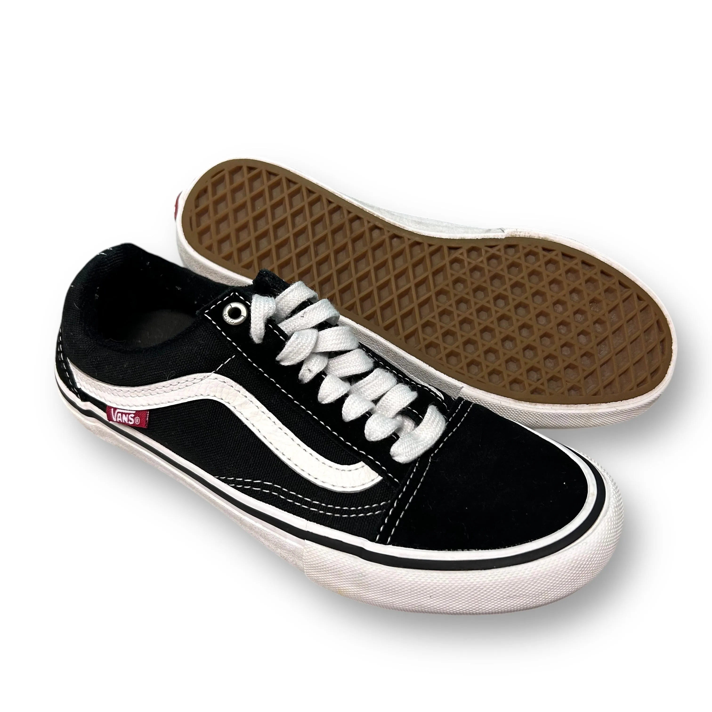 Vans Off the Wall Mens Size 5.5 Black Sneakers