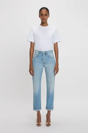 Victoria Relaxed Jean In Light Blue Wash Victoria Beckham