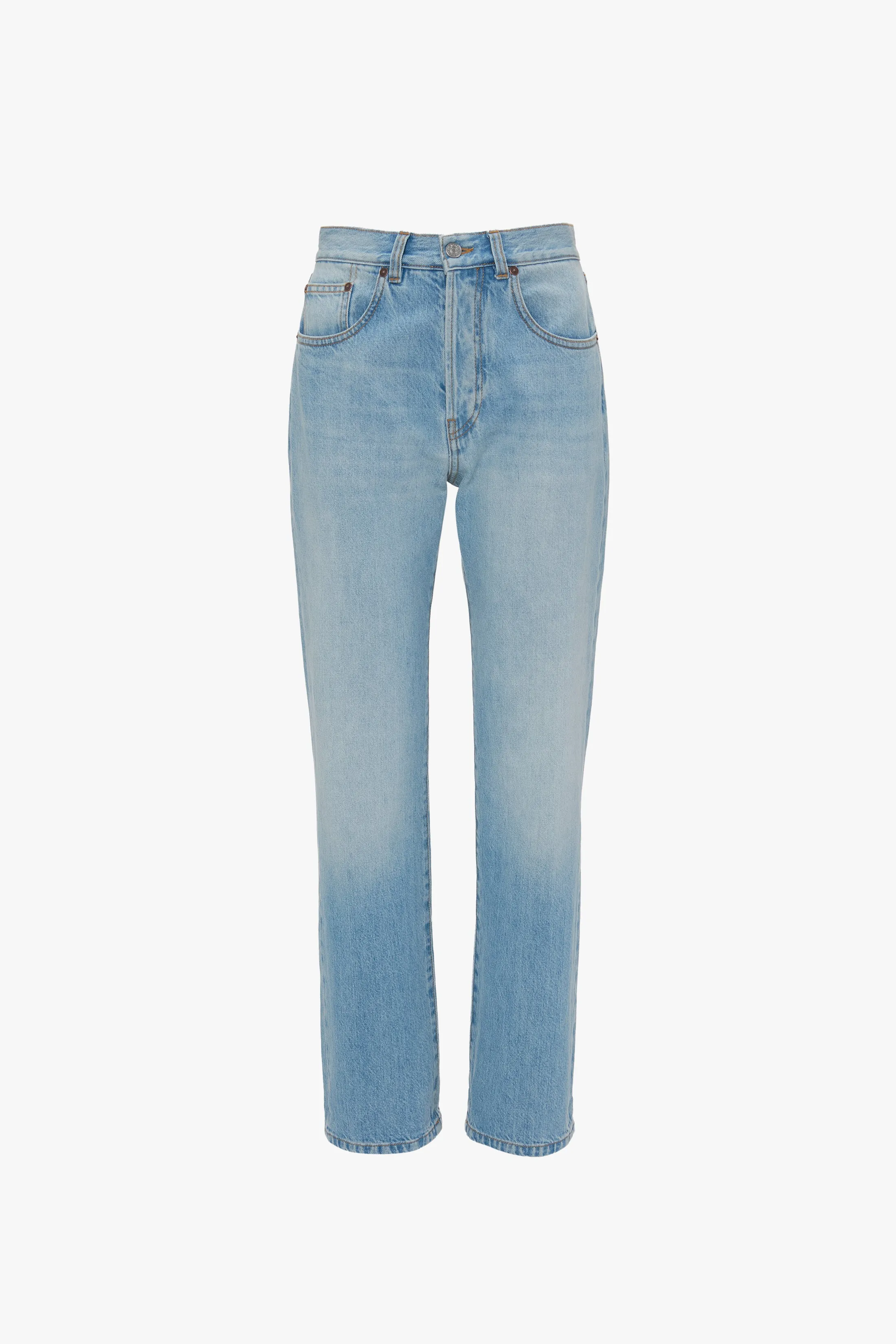 Victoria Relaxed Jean In Light Blue Wash Victoria Beckham