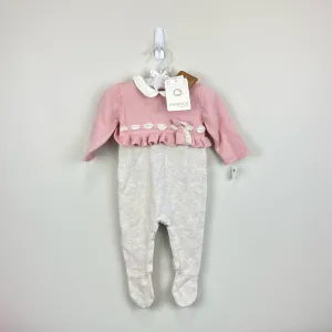 VIP Favorite Mayoral Baby Girls Rose Knitted Bow Romper 2-4 Months NWT  Ends Soon!