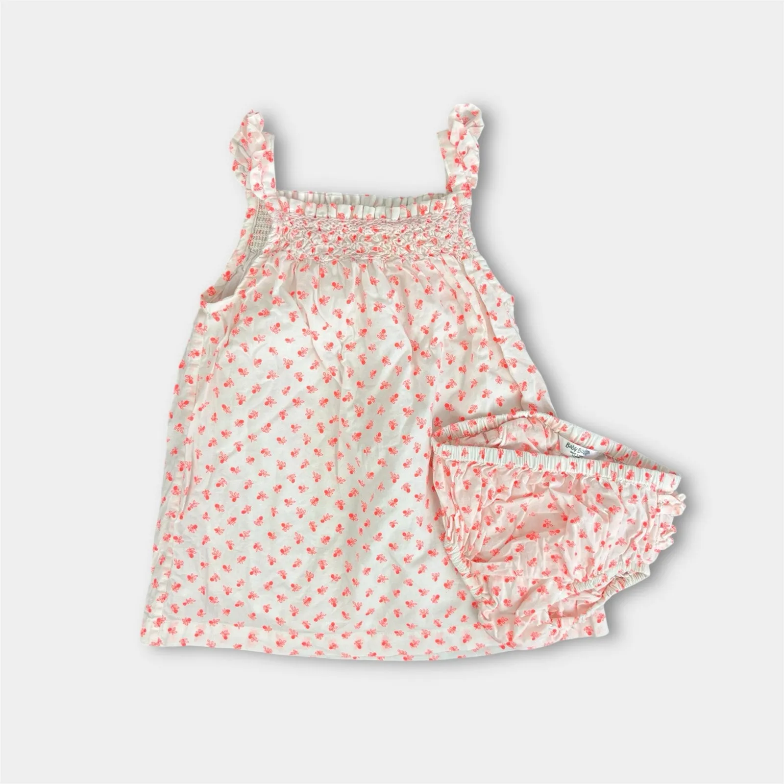 VIP Favorite Mini Boden Smocked Ruffle Tank Dress 3-6 Months  Last Few Pieces!
