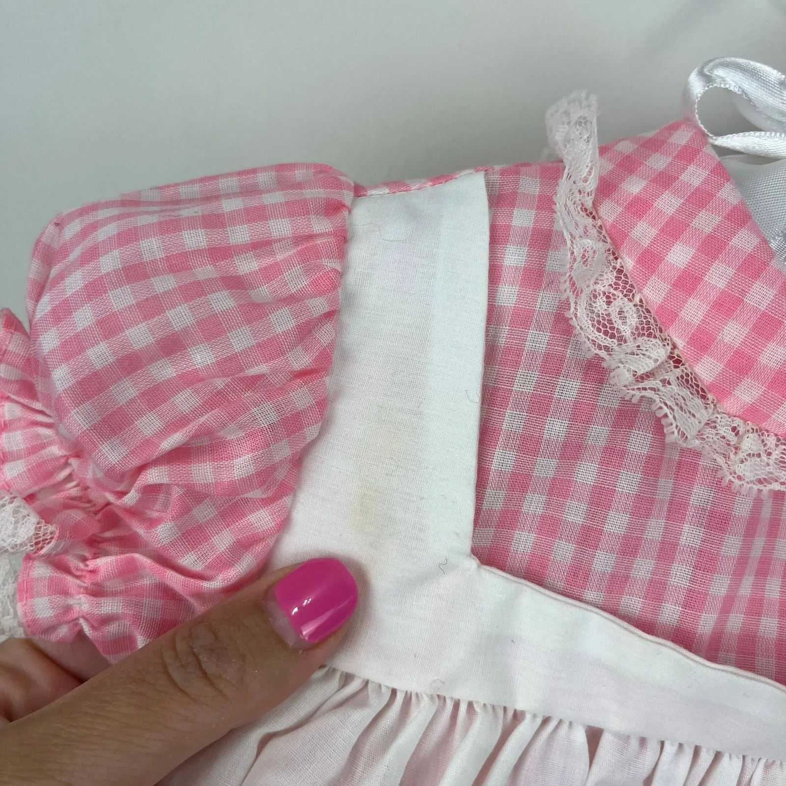 VIP Favorite Vintage Cherubs Pink Gingham Baby Chick Dress 9 Months  Dont Miss Out!