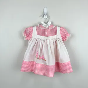 VIP Favorite Vintage Cherubs Pink Gingham Baby Chick Dress 9 Months  Dont Miss Out!