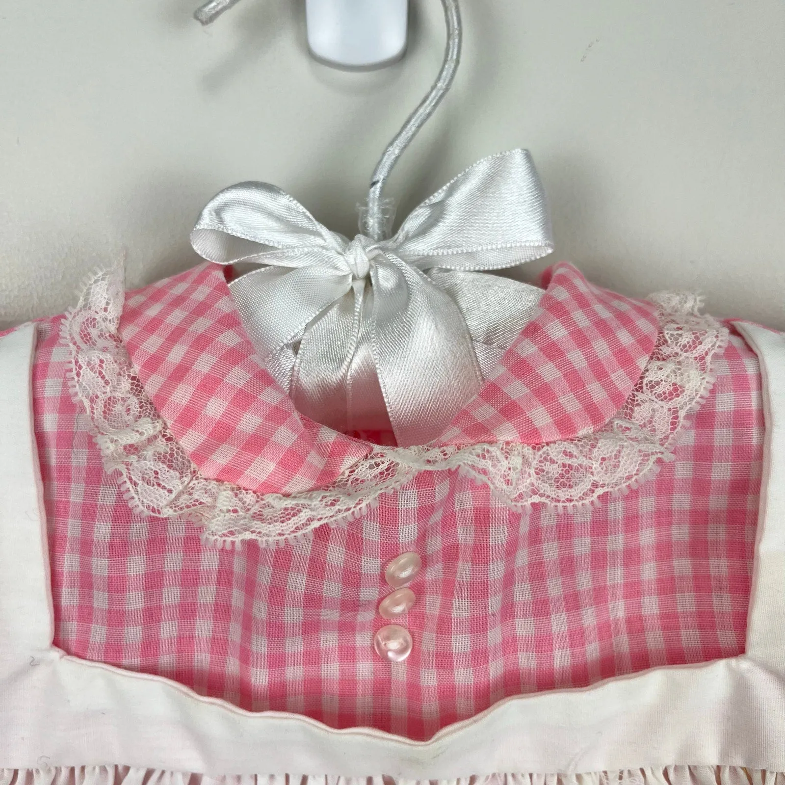 VIP Favorite Vintage Cherubs Pink Gingham Baby Chick Dress 9 Months  Dont Miss Out!