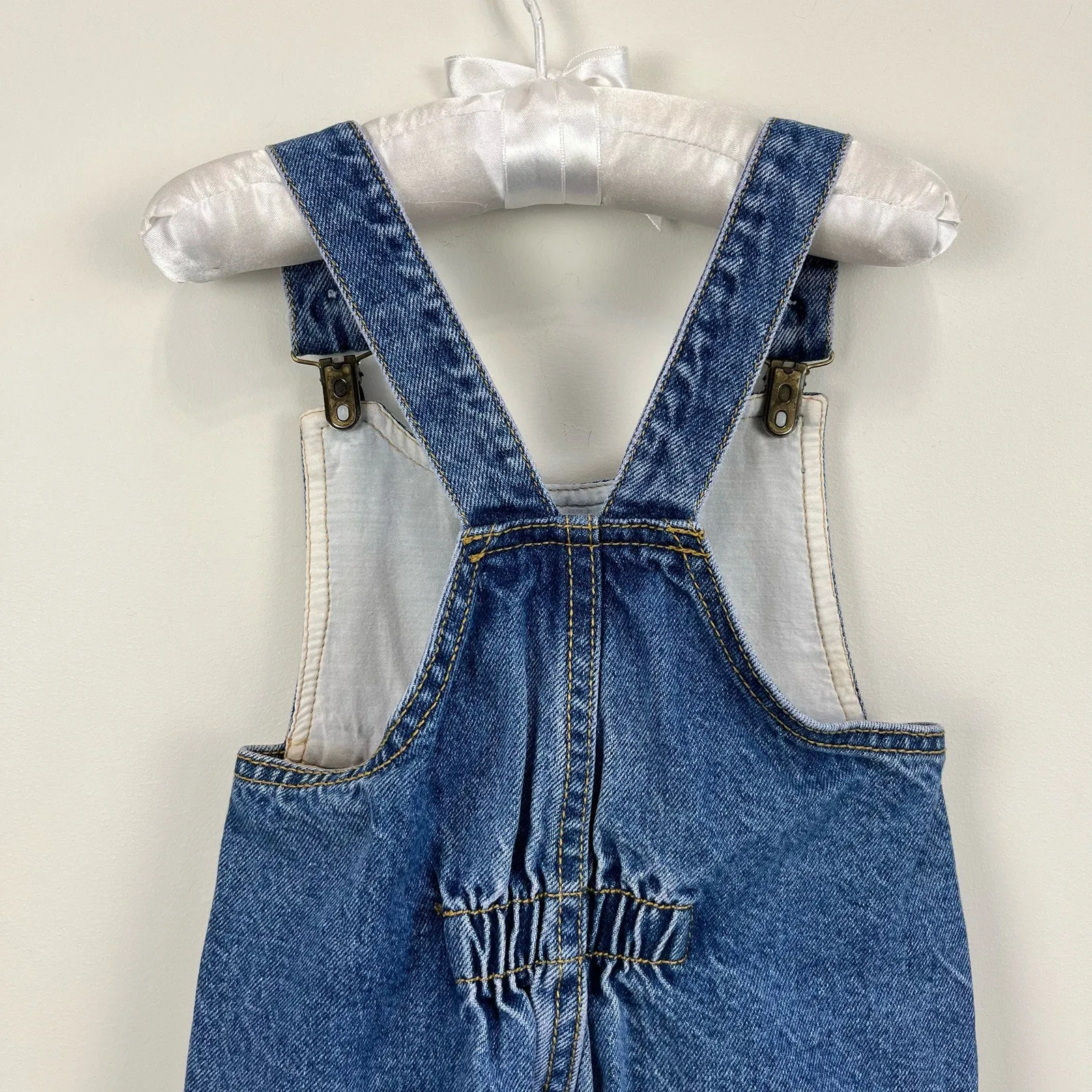 VIP Favorite Vintage Guess Leather Patch Overalls 2T USA  Last Chance!