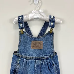VIP Favorite Vintage Guess Leather Patch Overalls 2T USA  Last Chance!