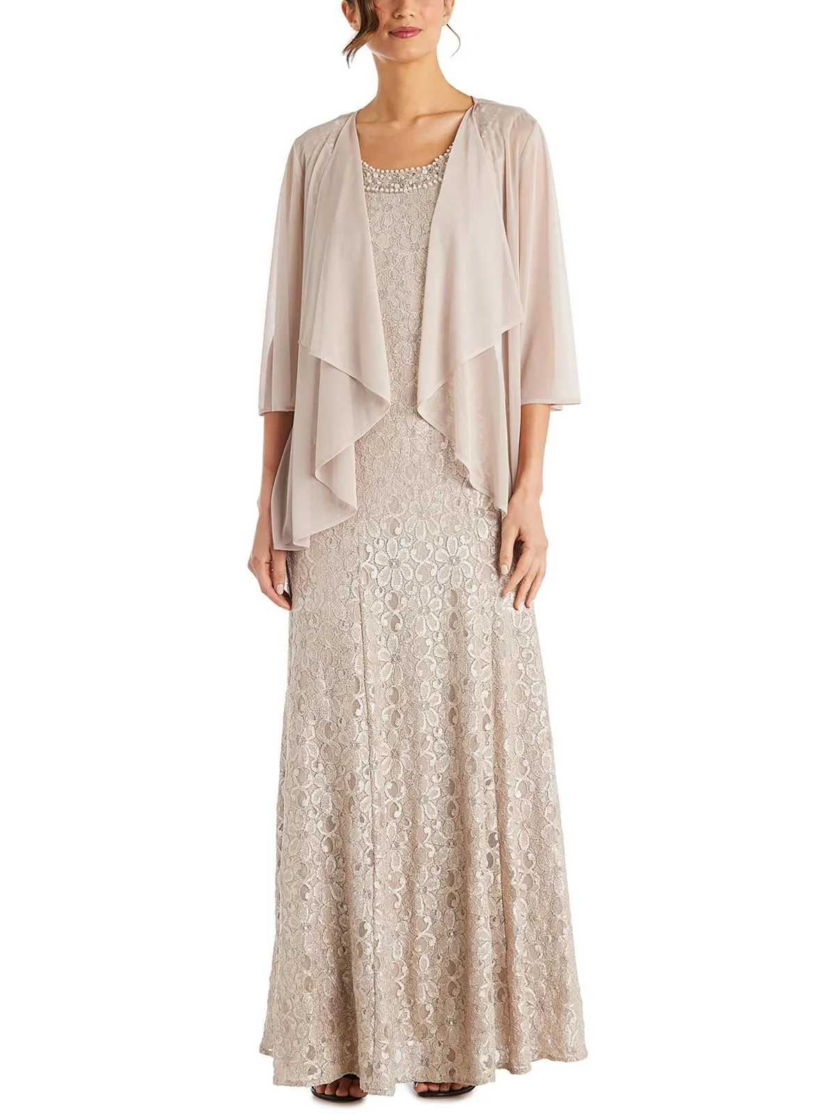 VIP Favorite Womens Jacket Maxi Evening Dress  Last Chance!