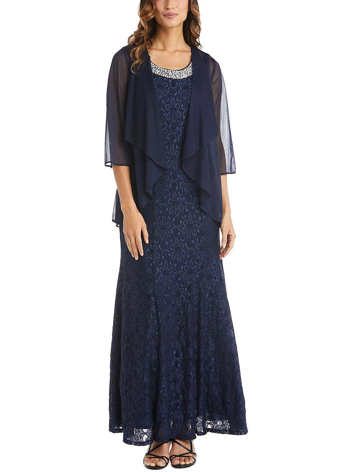 VIP Favorite Womens Jacket Maxi Evening Dress  Last Chance!