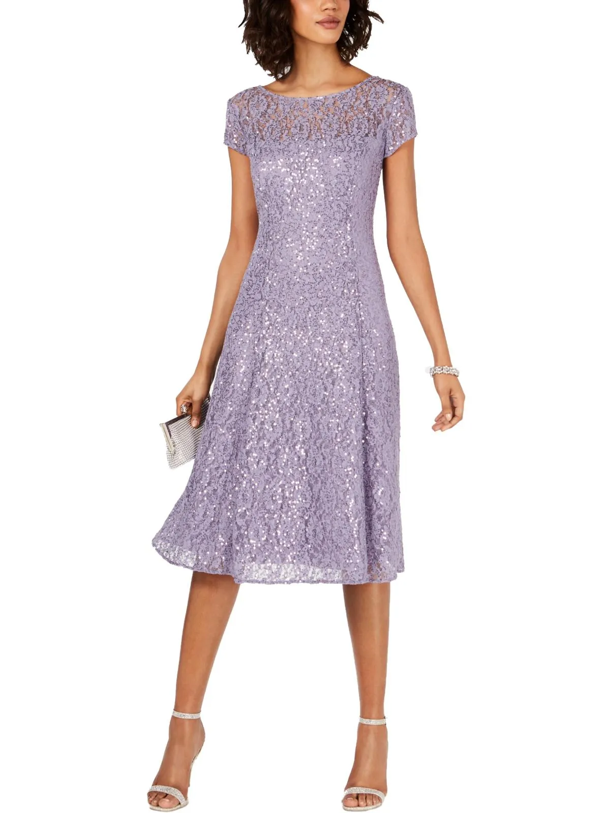 VIP Favorite Womens Lace Sequined Midi Dress  Limited Release!