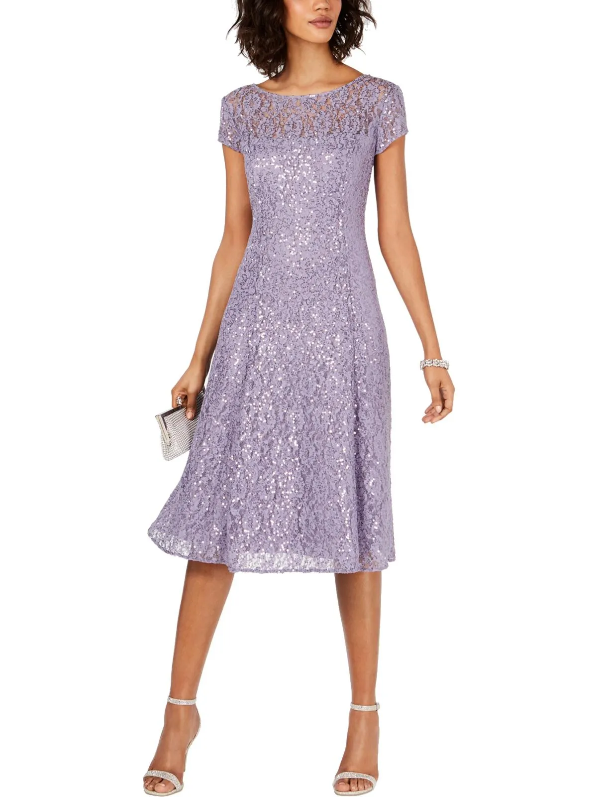 VIP Favorite Womens Lace Sequined Midi Dress  Limited Release!