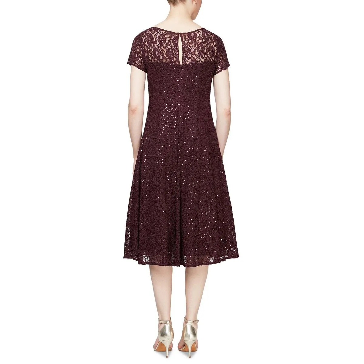 VIP Favorite Womens Lace Sequined Midi Dress  Limited Release!