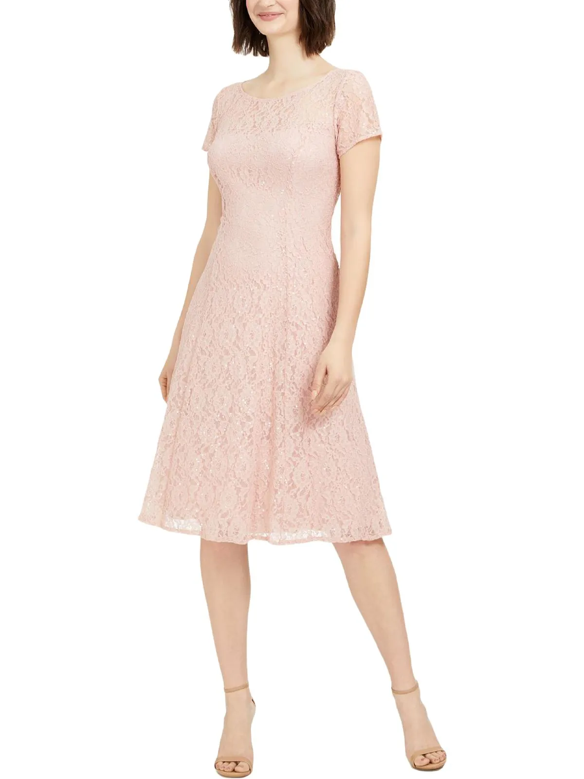 VIP Favorite Womens Lace Sequined Midi Dress  Limited Release!