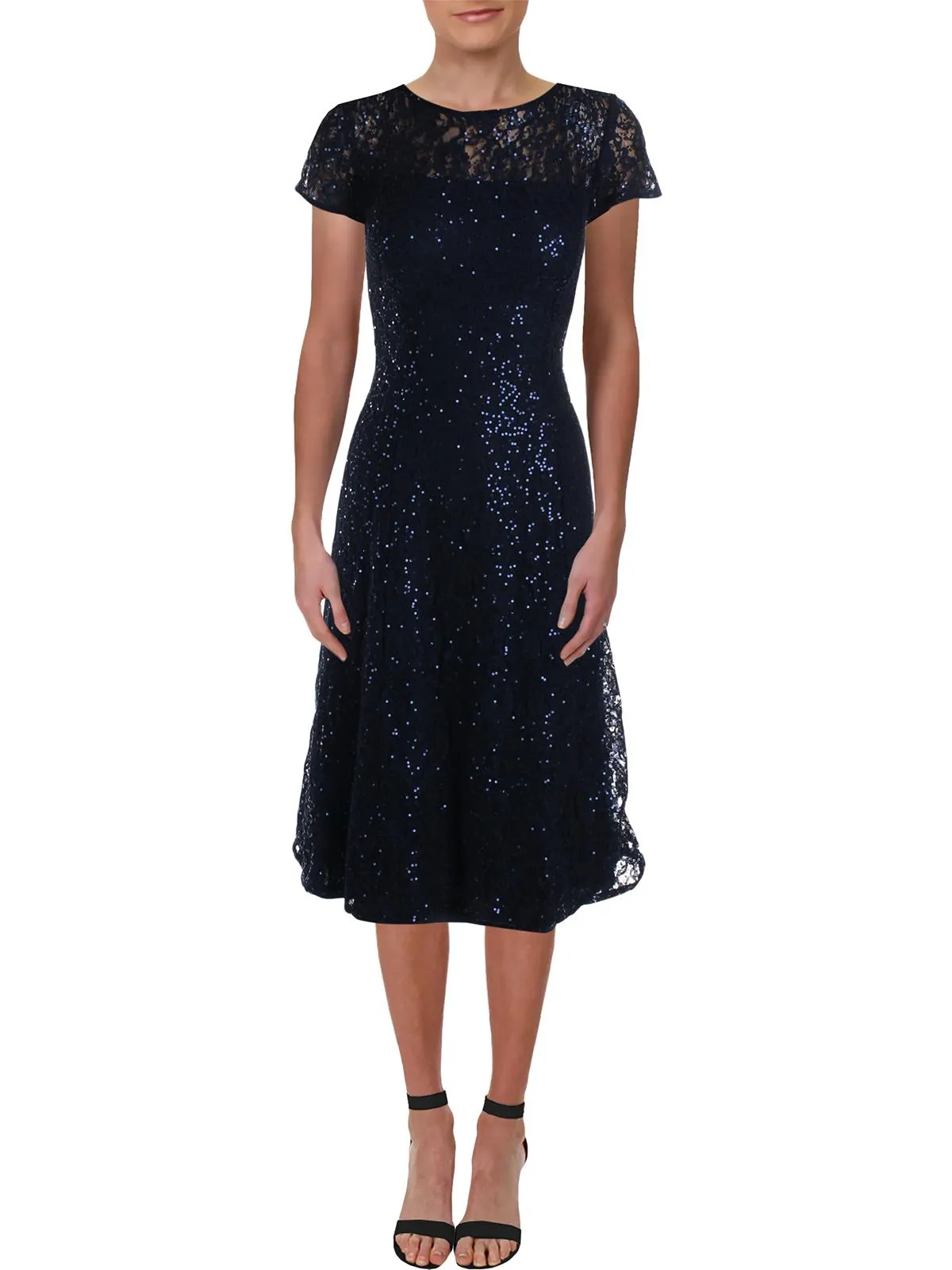 VIP Favorite Womens Lace Sequined Midi Dress  Limited Release!