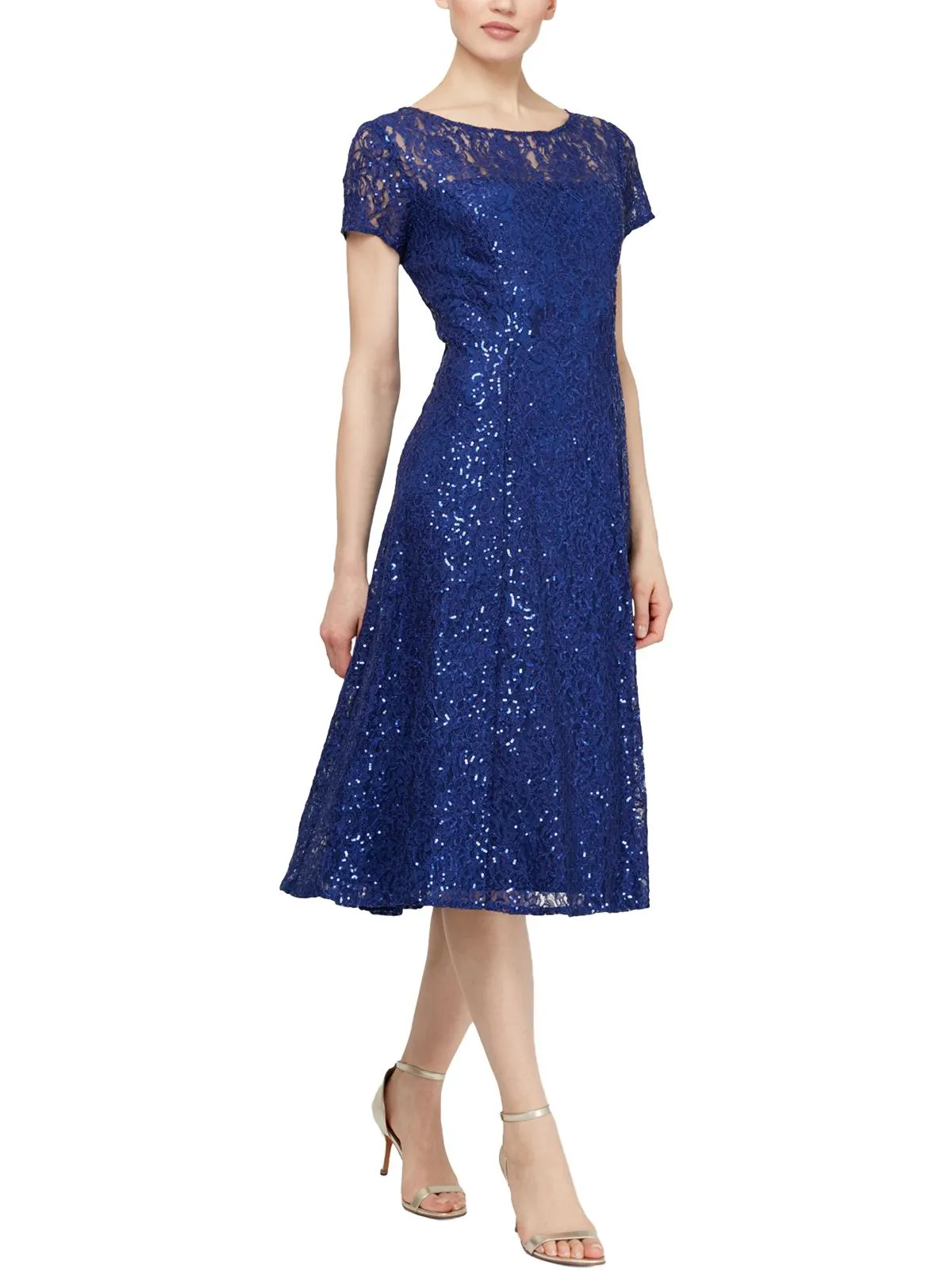 VIP Favorite Womens Lace Sequined Midi Dress  Limited Release!