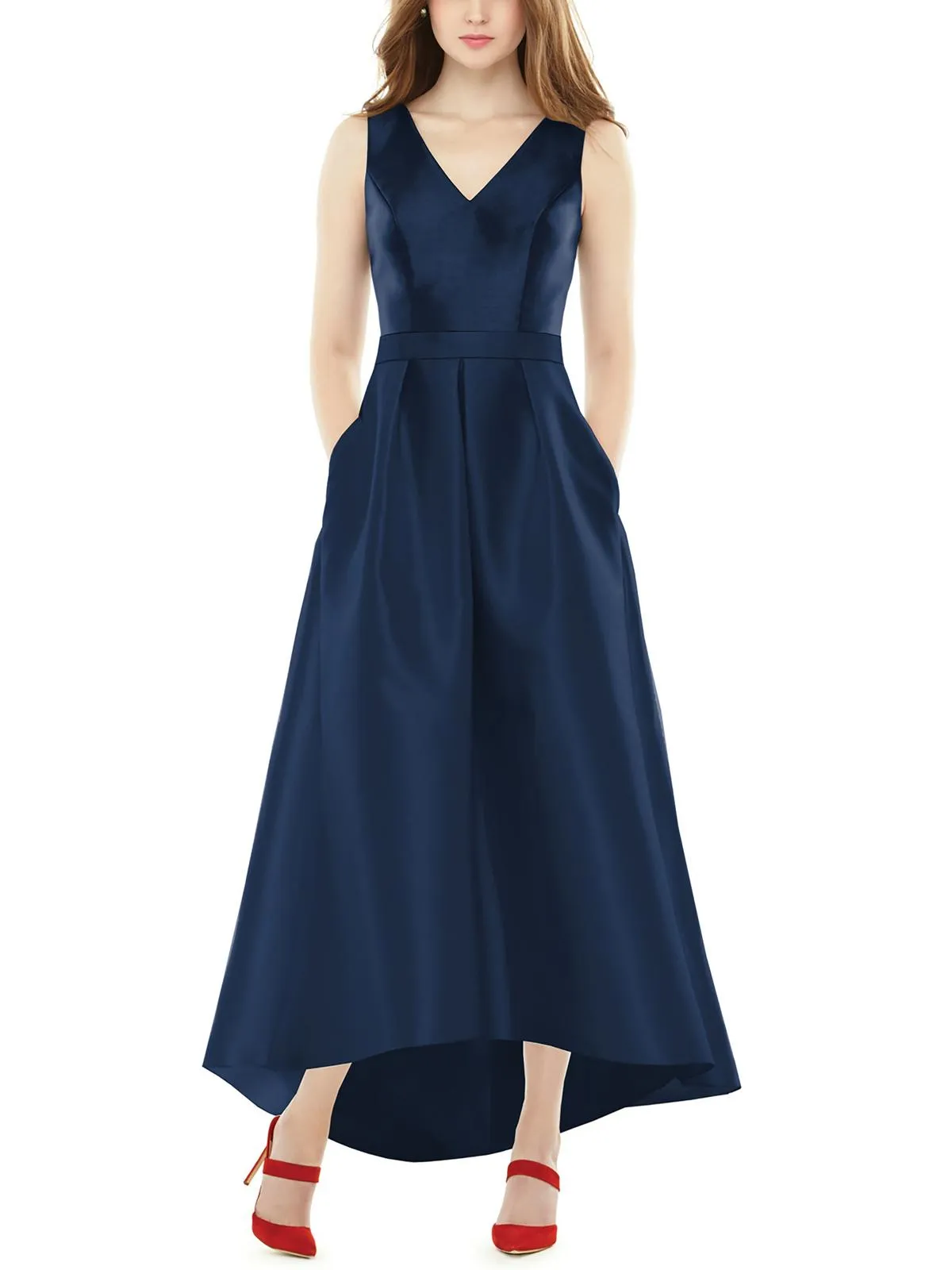 VIP Favorite Womens Pleated Long Evening Dress  Last Chance!