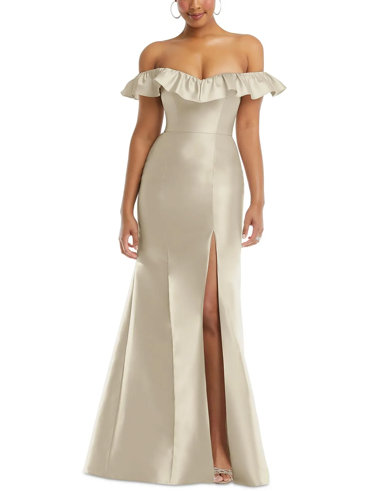 VIP Favorite Womens Ruffled Polyester Evening Dress  Almost Sold Out!