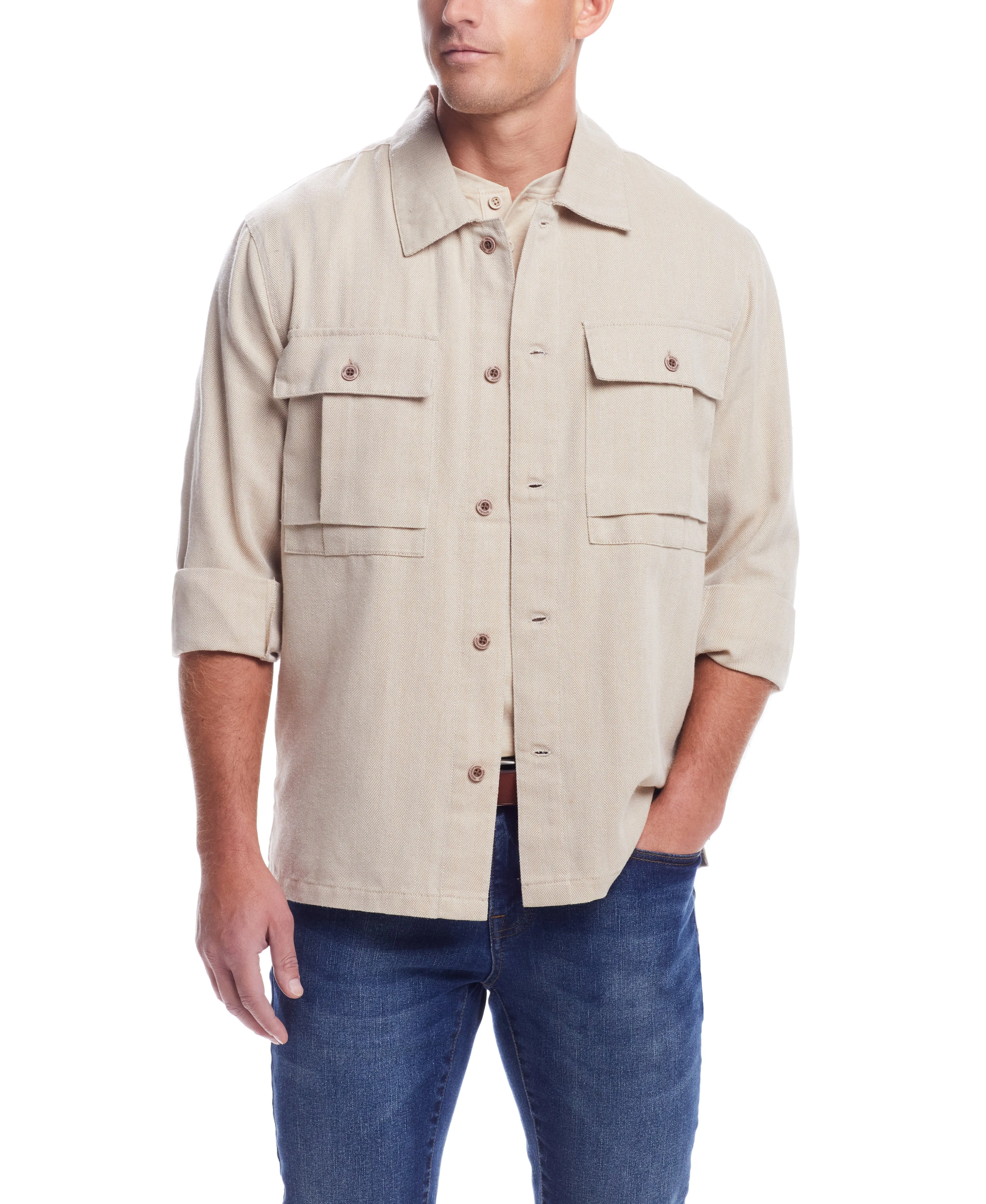 Weatherproof Vintage Men's Summer Shirt Jacket