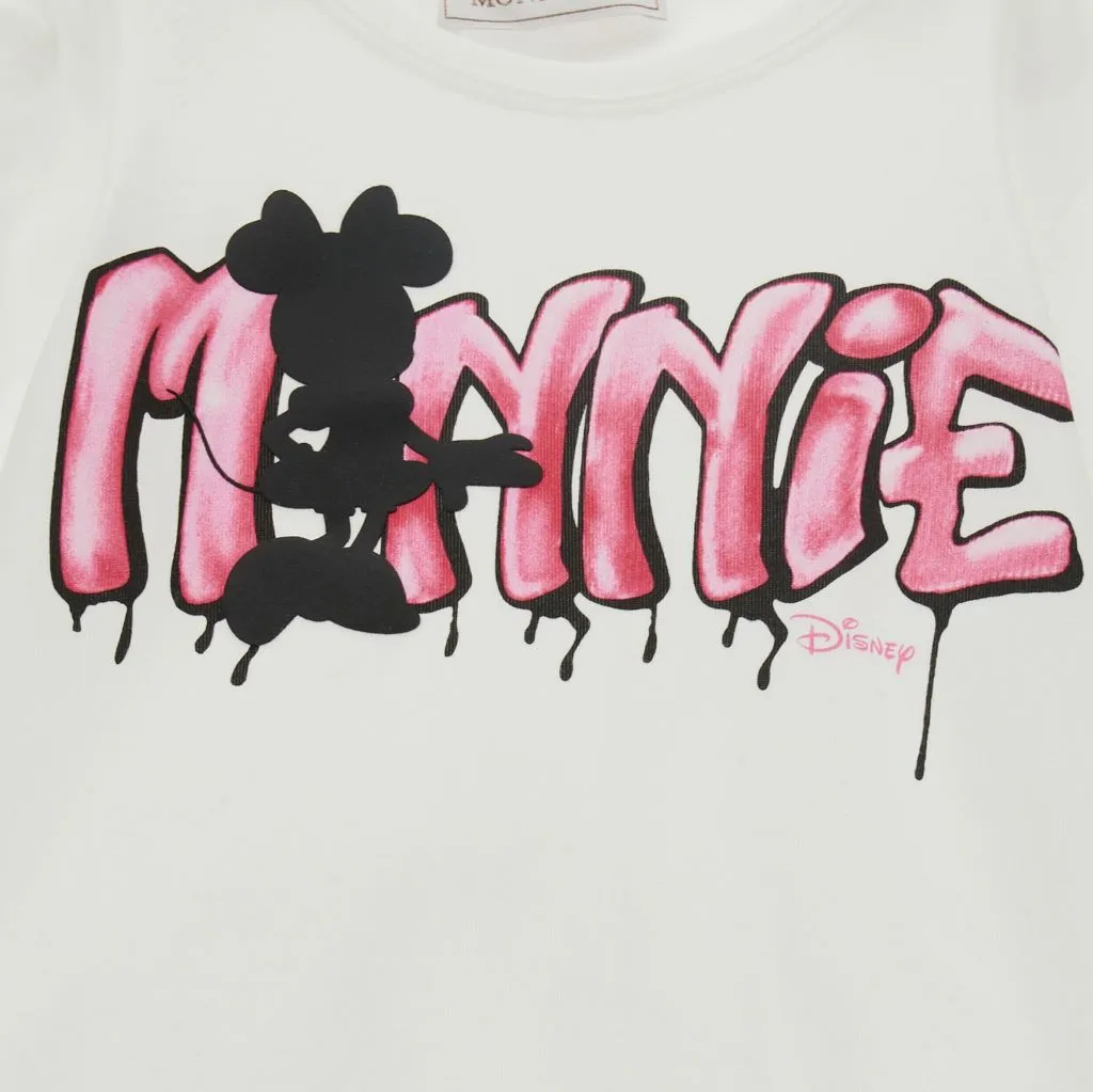 White Minnie Mouse Spray T-Shirt