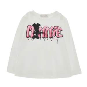 White Minnie Mouse Spray T-Shirt