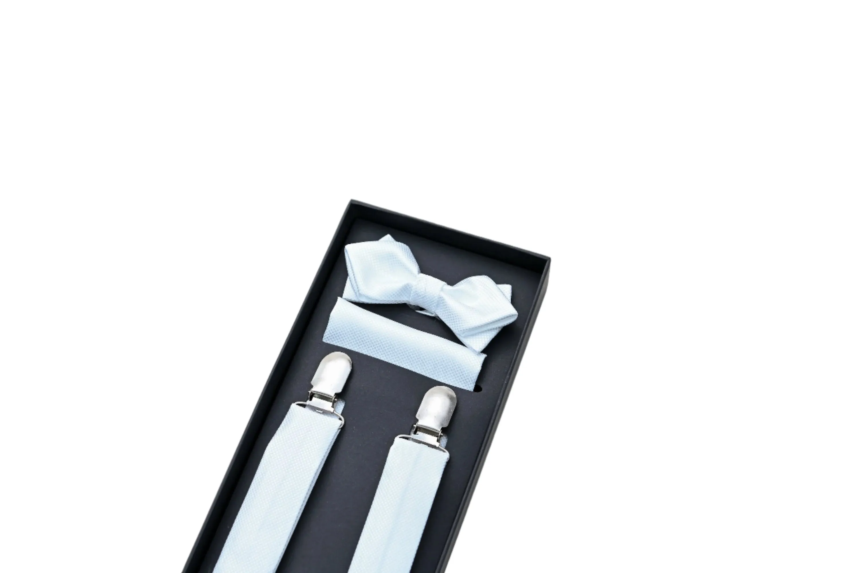 White Suspender Set