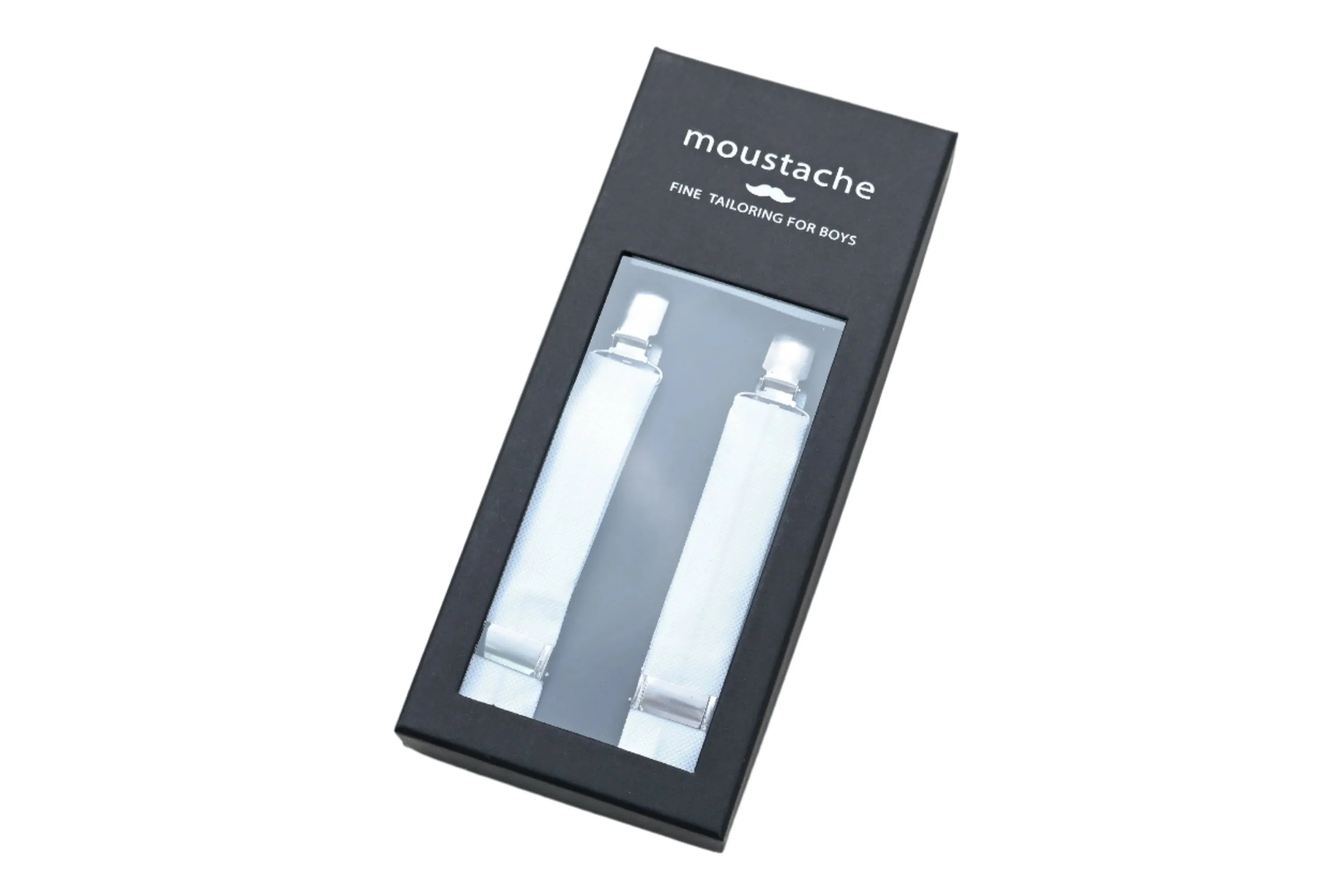 White Suspender Set