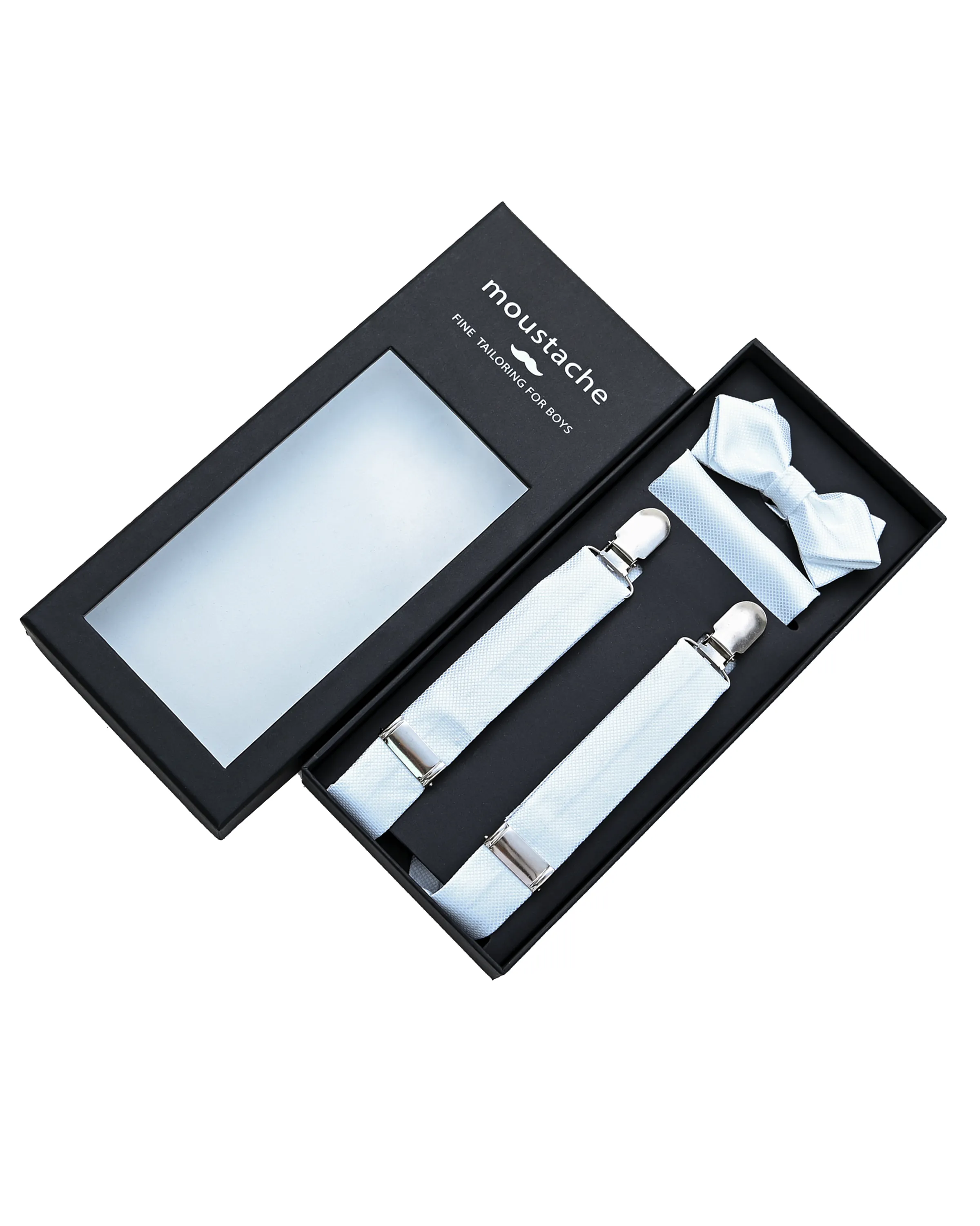 White Suspender Set