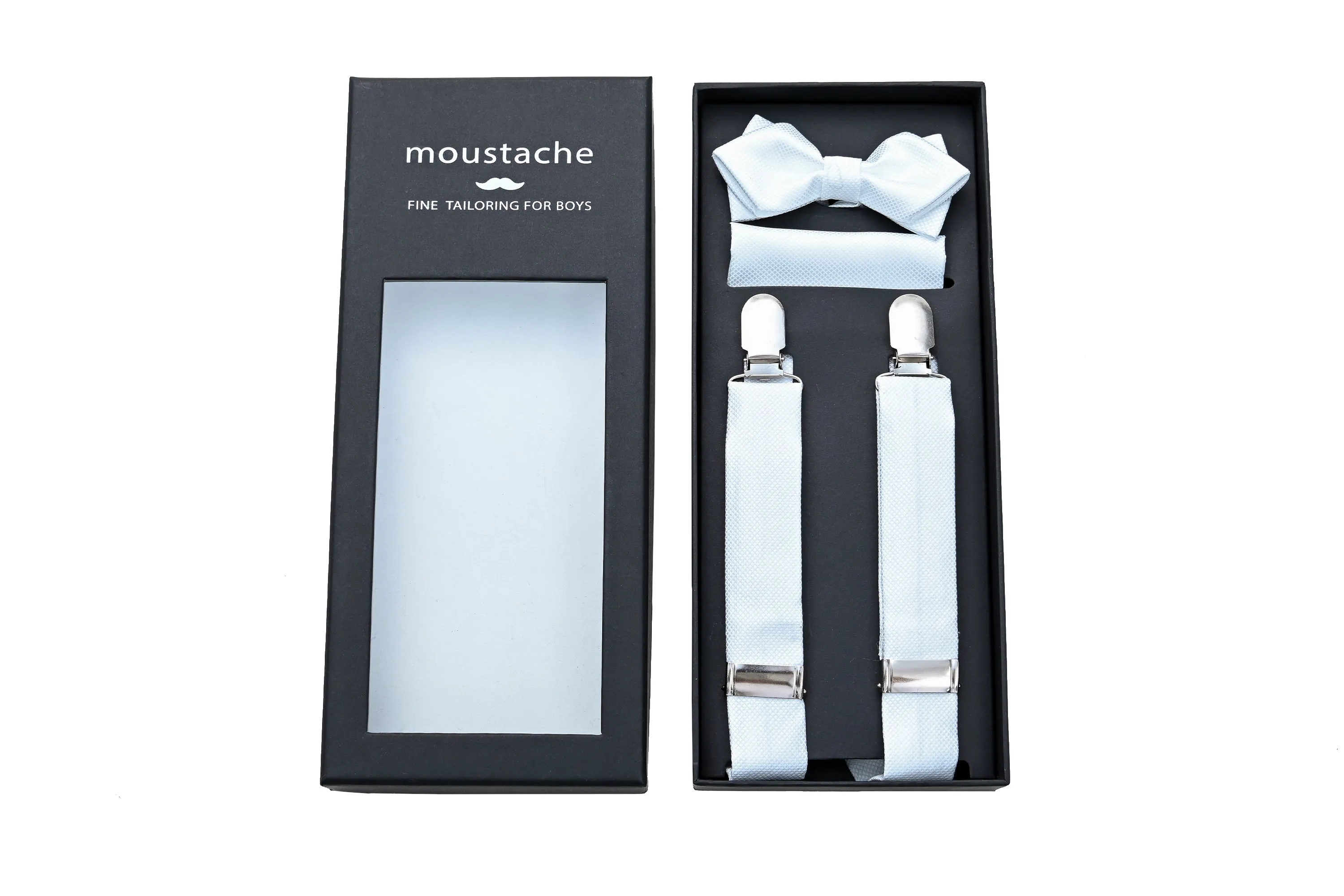 White Suspender Set