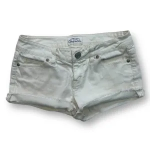 Women's Size 0 Denim Cutoff White Jean Shorts