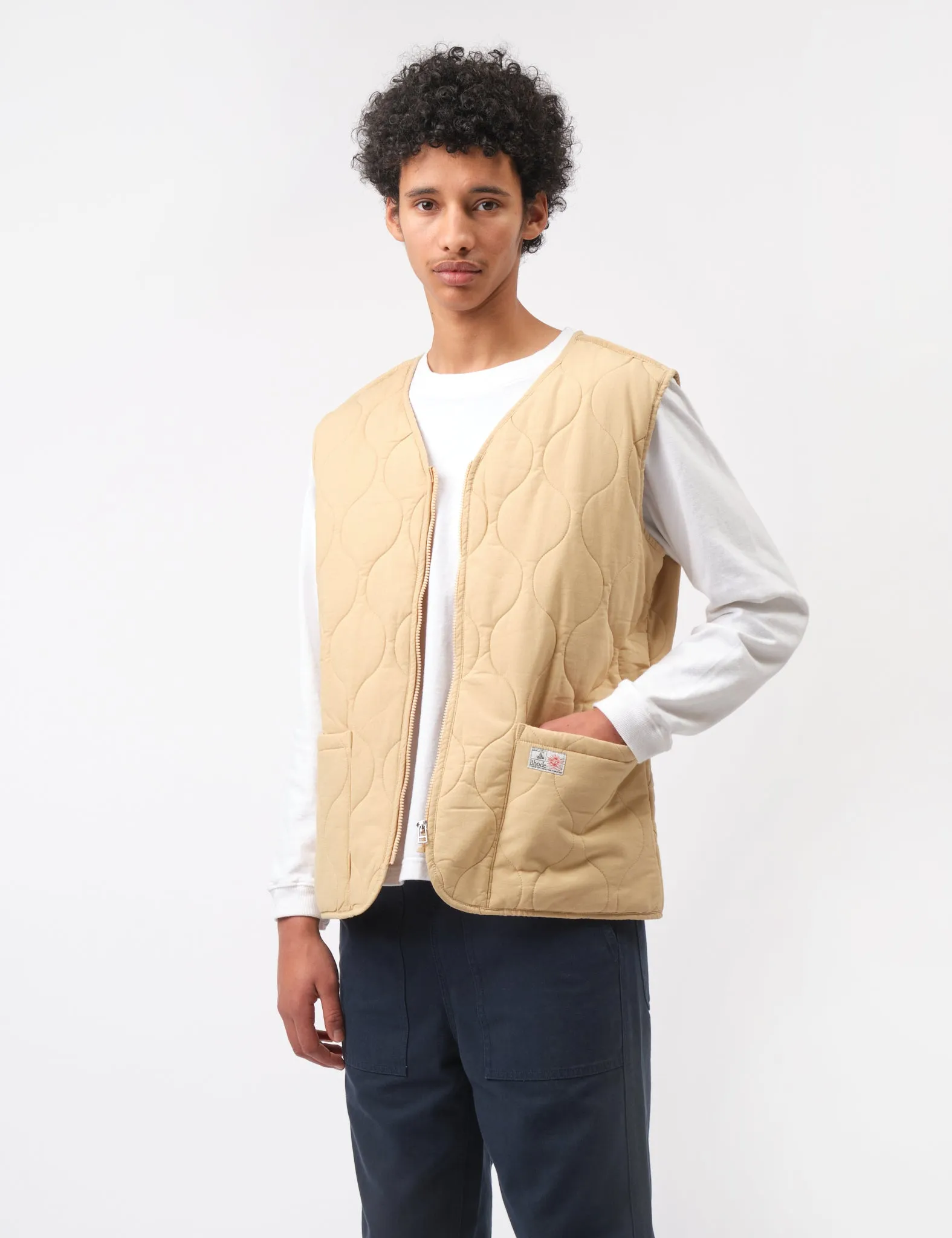 Worth Every Penny Bhode Quilted Zip Gilet - Parchment  Ends Soon!