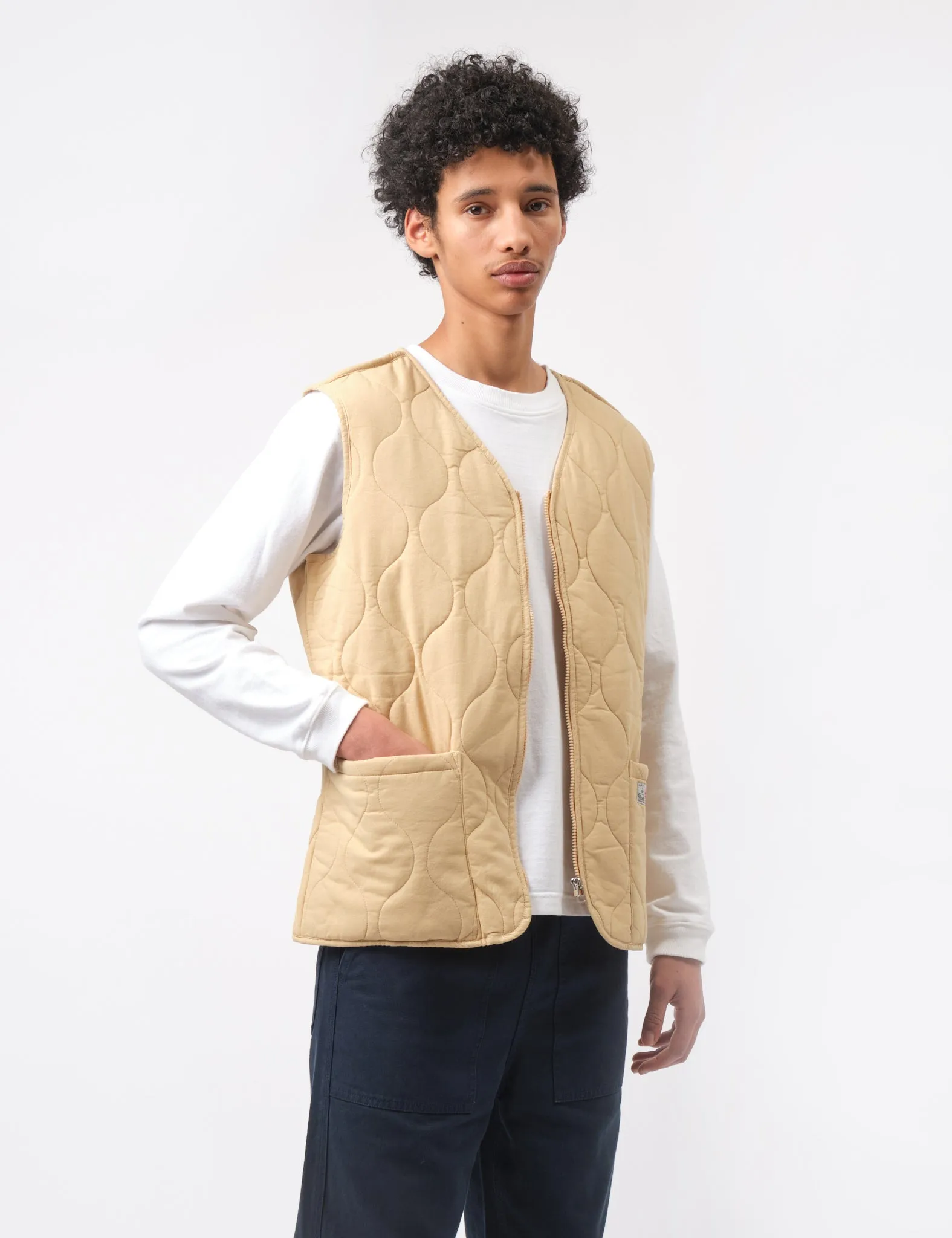 Worth Every Penny Bhode Quilted Zip Gilet - Parchment  Ends Soon!