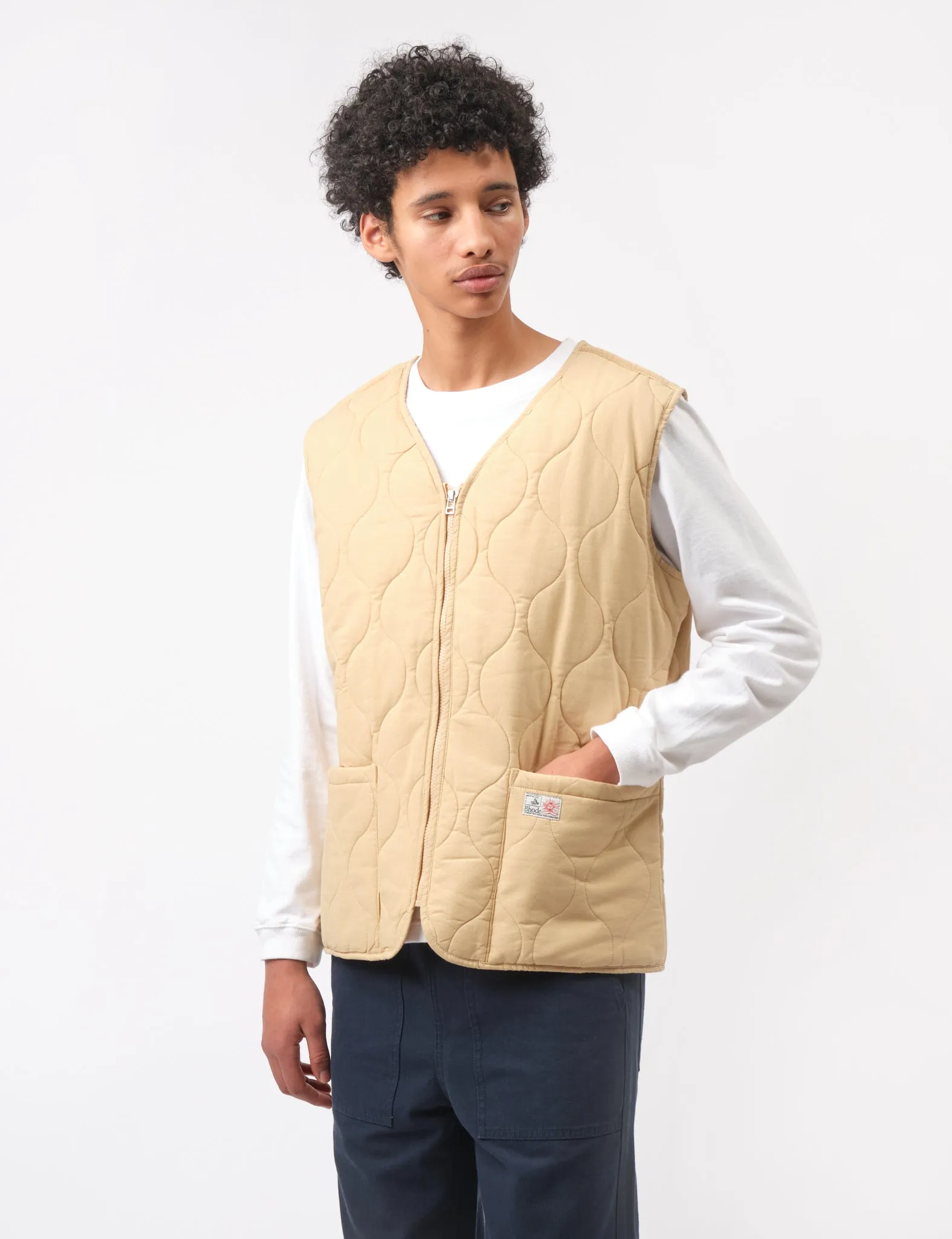 Worth Every Penny Bhode Quilted Zip Gilet - Parchment  Ends Soon!