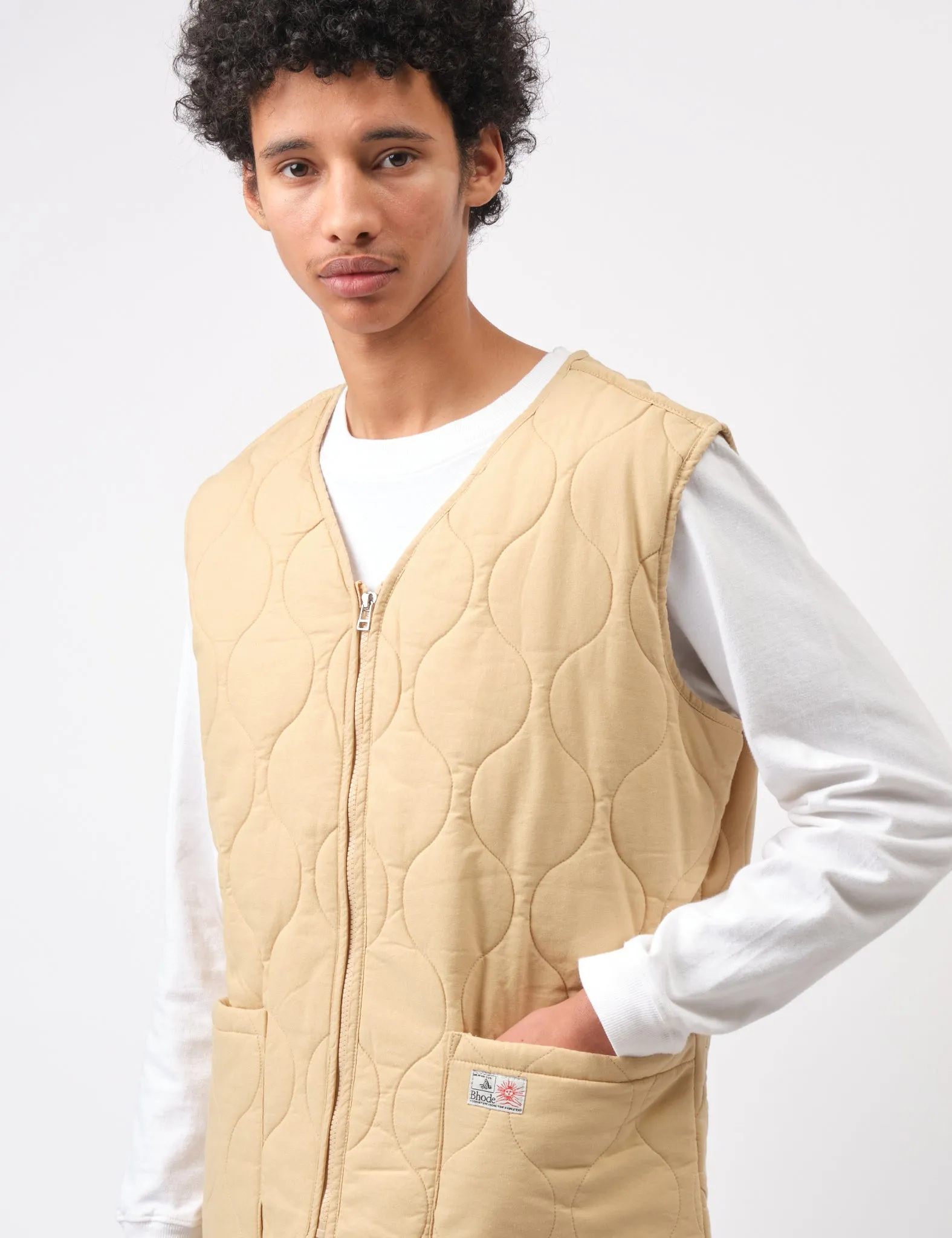 Worth Every Penny Bhode Quilted Zip Gilet - Parchment  Ends Soon!