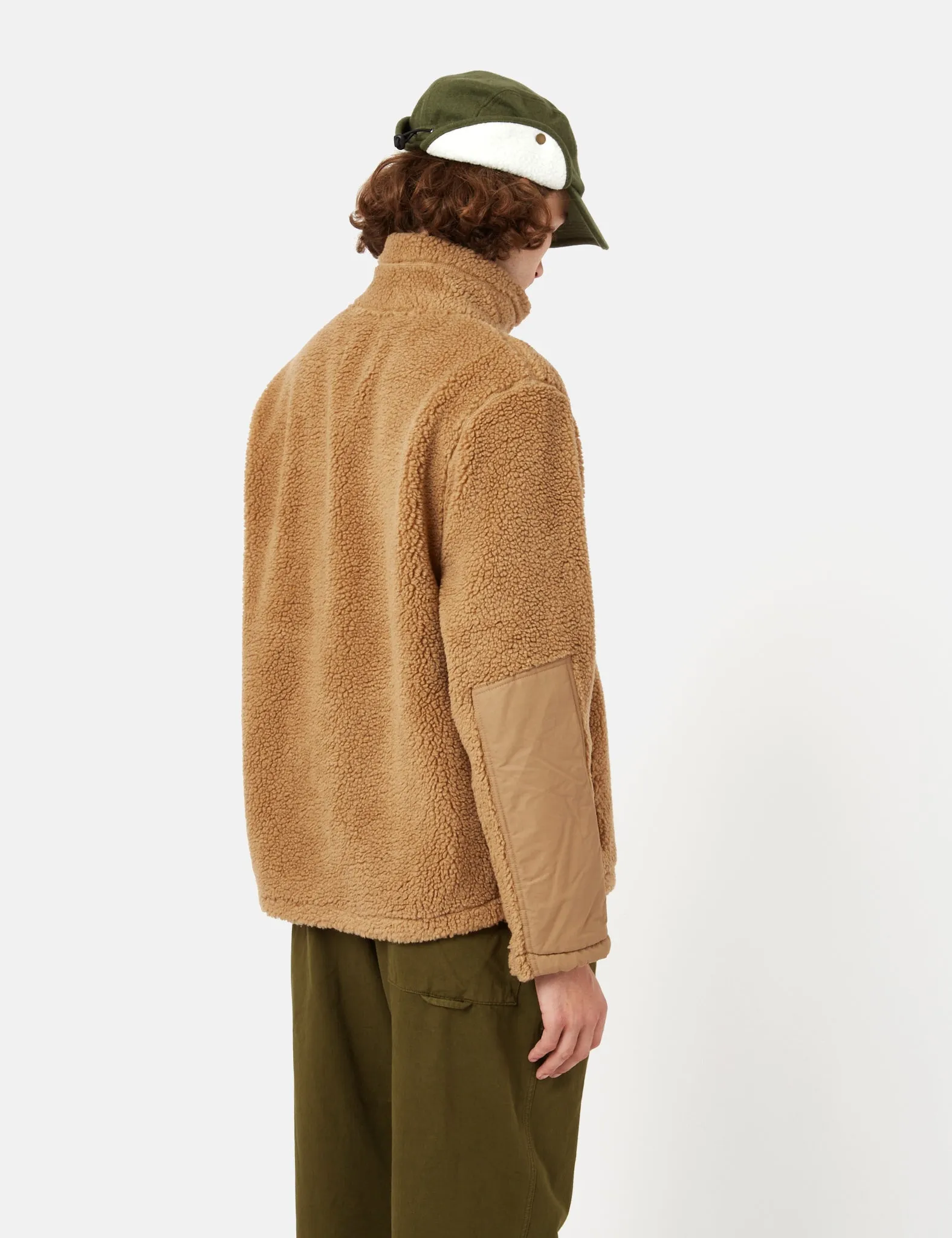 Worth Every Penny Bhode Sherpa Zip Fleece Jacket - Camel Brown  Limited Stock!