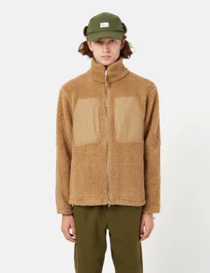 Worth Every Penny Bhode Sherpa Zip Fleece Jacket - Camel Brown  Limited Stock!