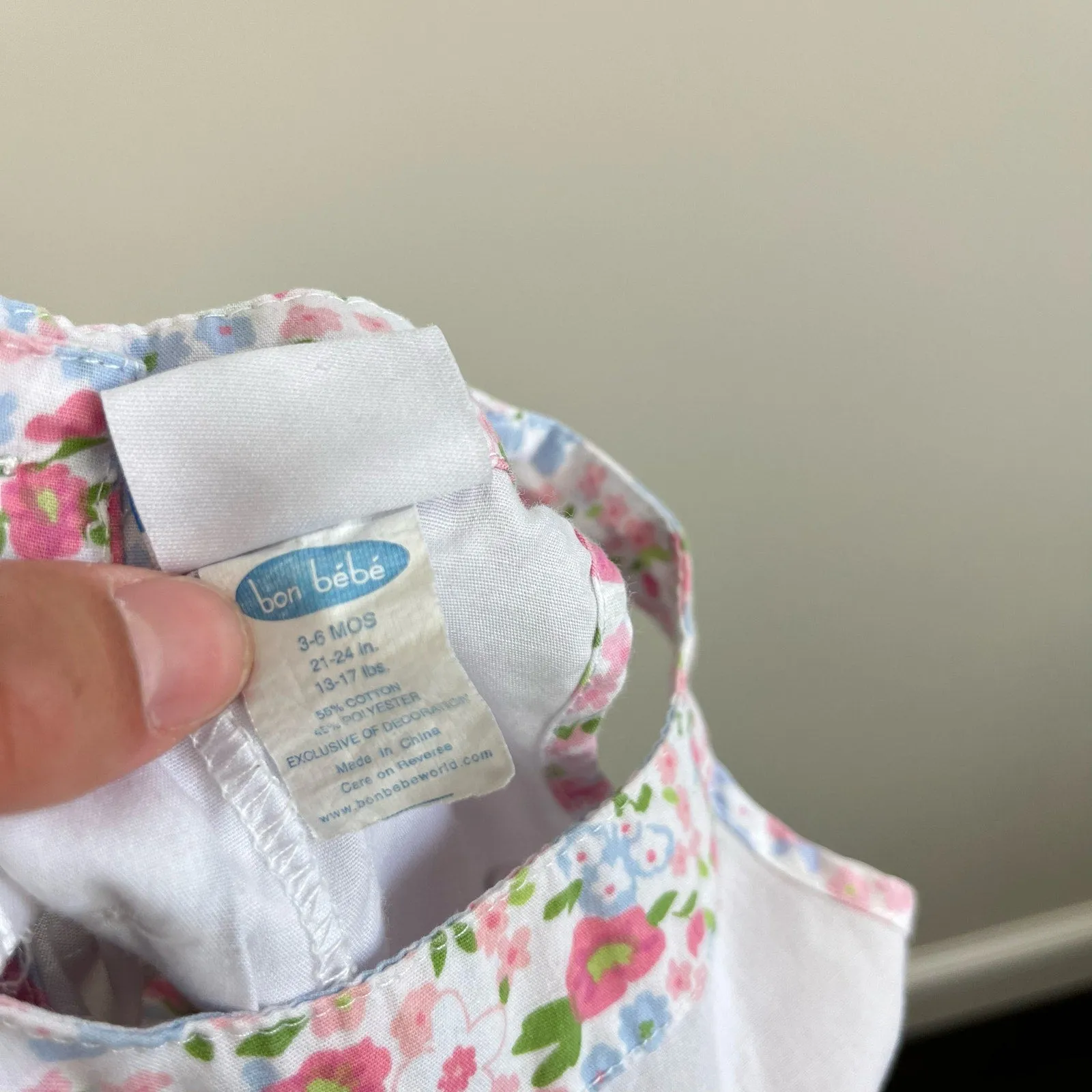 Worth Every Penny Bon Bebe Floral Bow Dress 3-6 Months  Limited Stock!