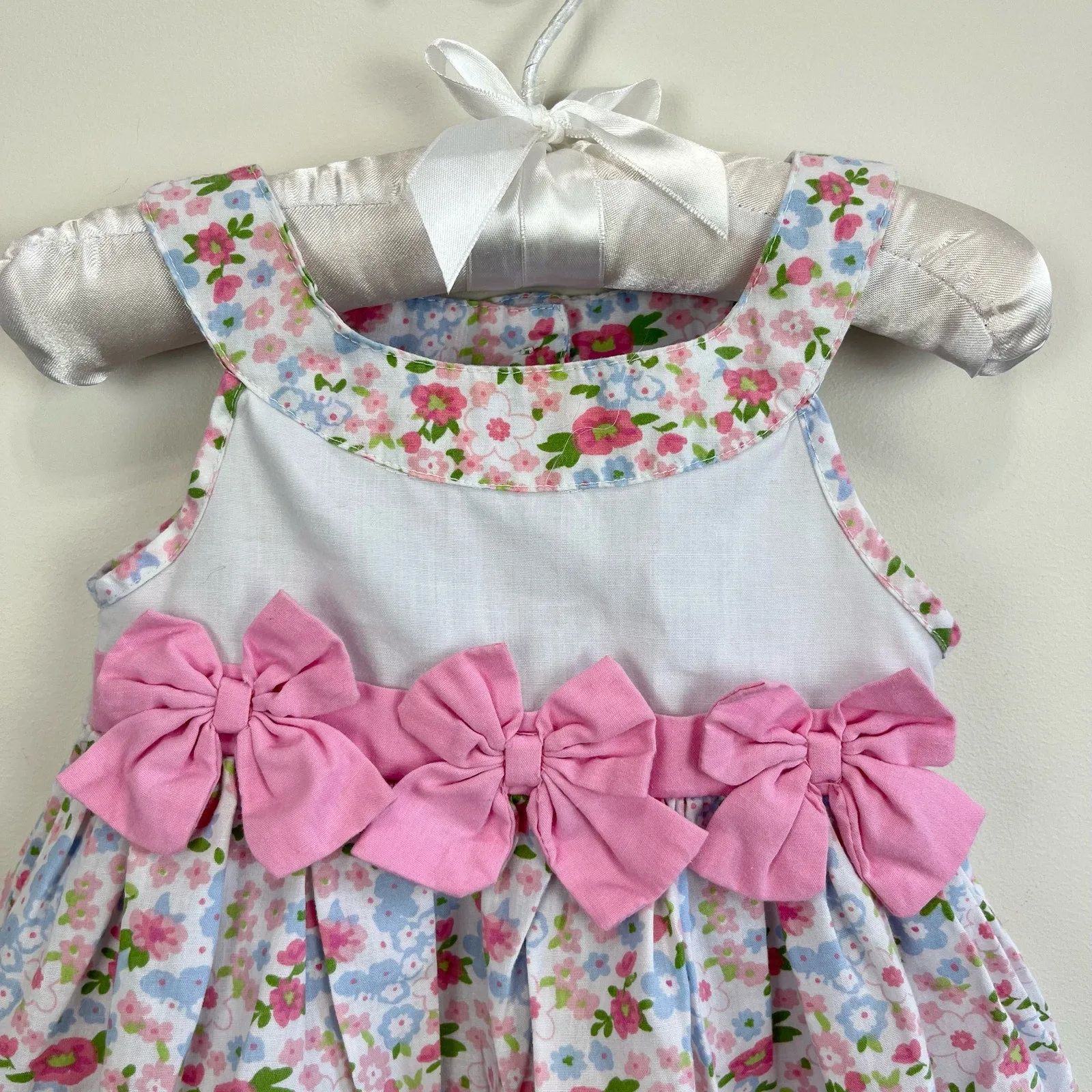 Worth Every Penny Bon Bebe Floral Bow Dress 3-6 Months  Limited Stock!