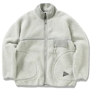 Worth Every Penny Gramicci x And Wander Womens JQ Tape Fleece Jacket L.Gray  Last Few Pieces!
