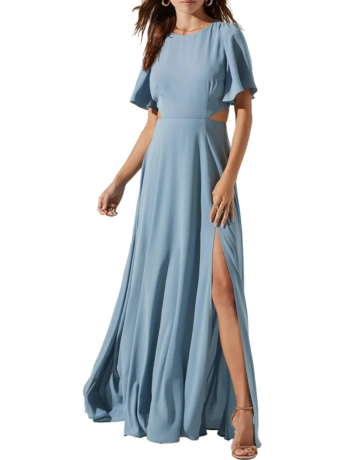 Worth Every Penny Katrina Womens Open Back Maxi Evening Dress  Almost Gone!