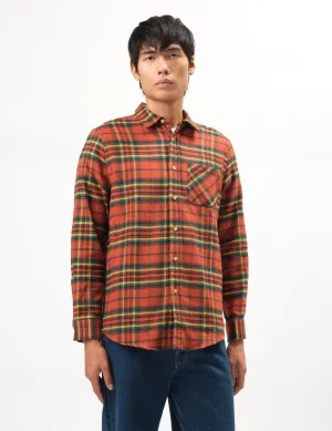 Worth Every Penny Portuguese Flannel Farol Shirt - Terracota/Yellow/Green  Limited Stock!